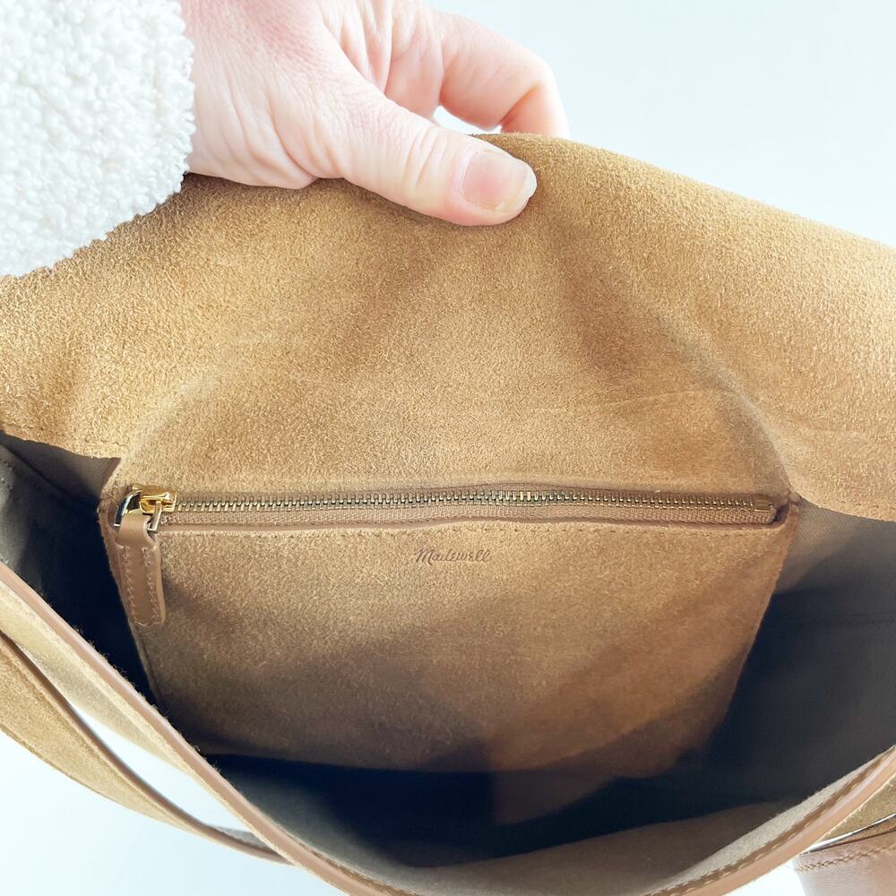 Madewell Suede Crossbody Saddle Bag in Brown - Picture 8 of 11